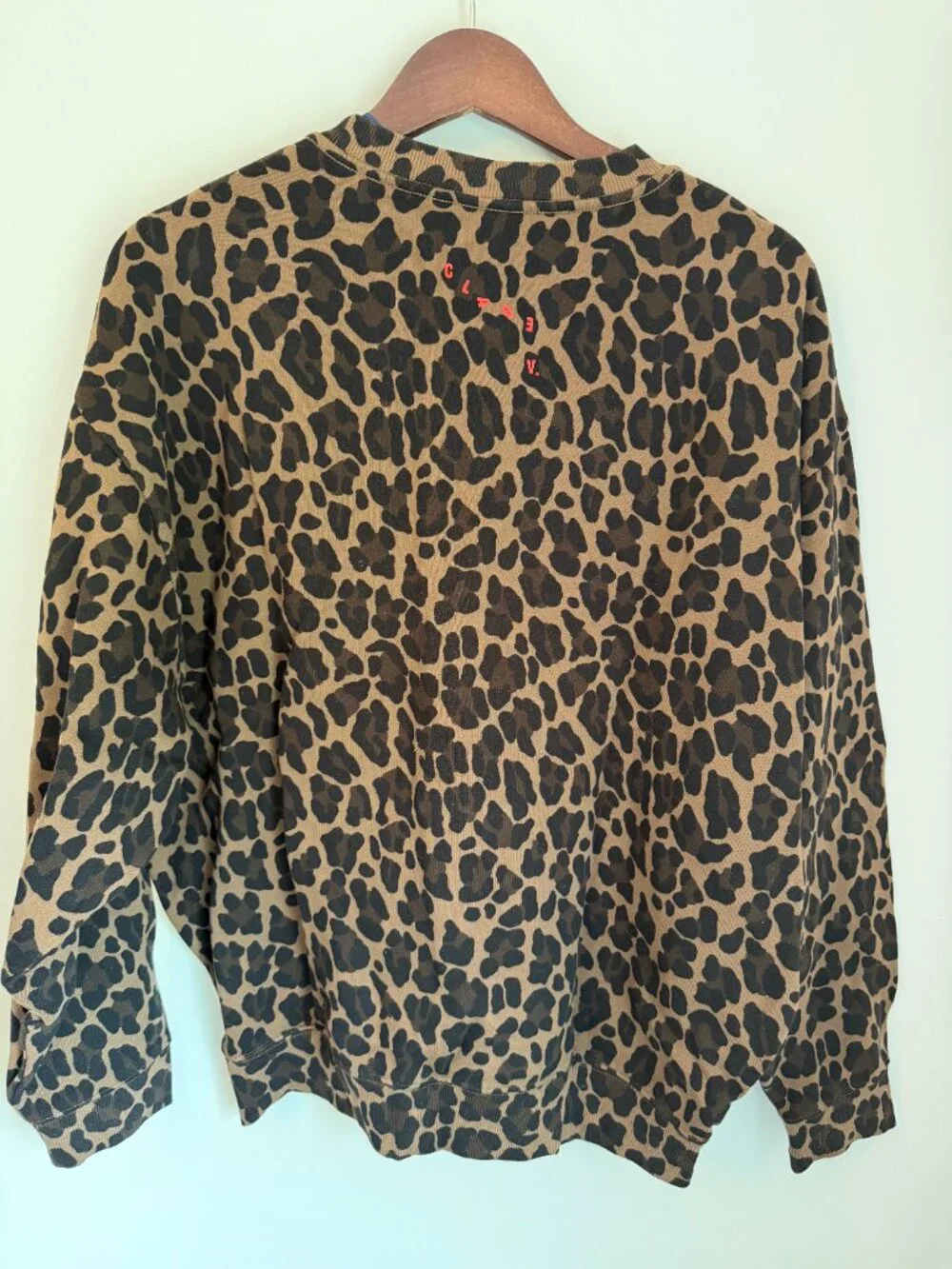 Clare V Leopard Print Sweatshirt - Picture 3 of 5